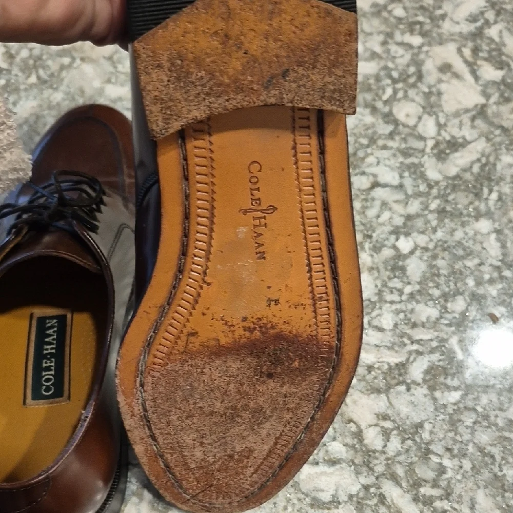 Cole Haan Hawthorne Brown Leather Men's Oxfords